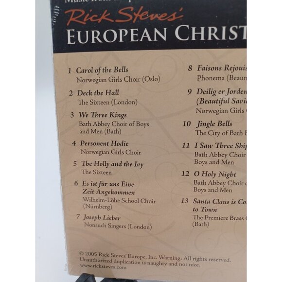 NEW Sealed Rick Steves' European Christmas Music CD PBS - Picture 5 of 8